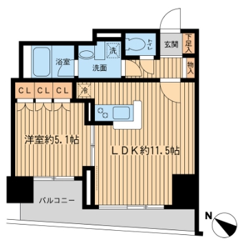 5階の間取り図