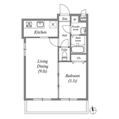 4階の間取り図