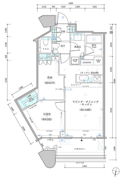 10階の間取り図