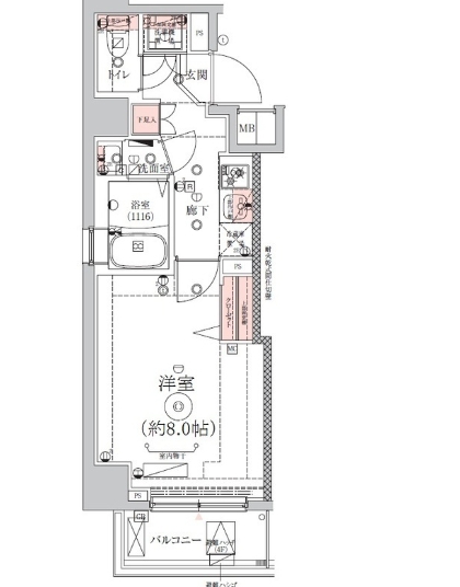 6階の間取り図