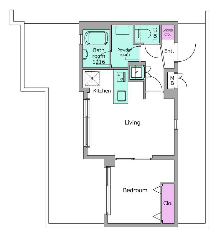 4階の間取り図