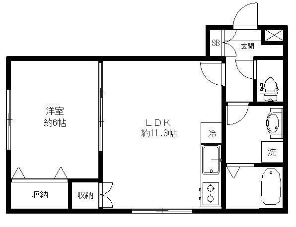 4階の間取り図