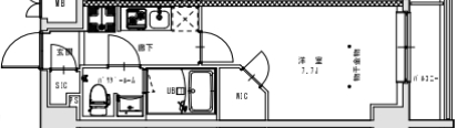 2階の間取り図