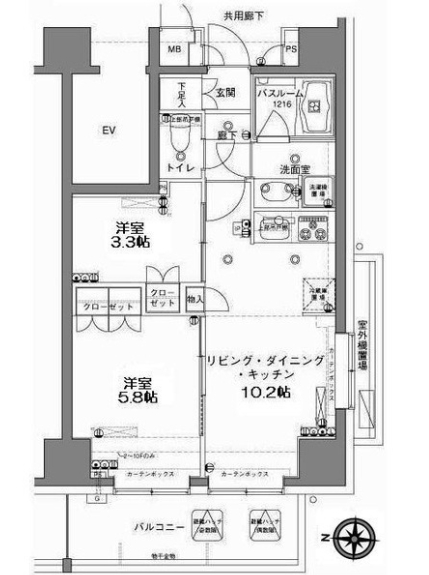 9階の間取り図