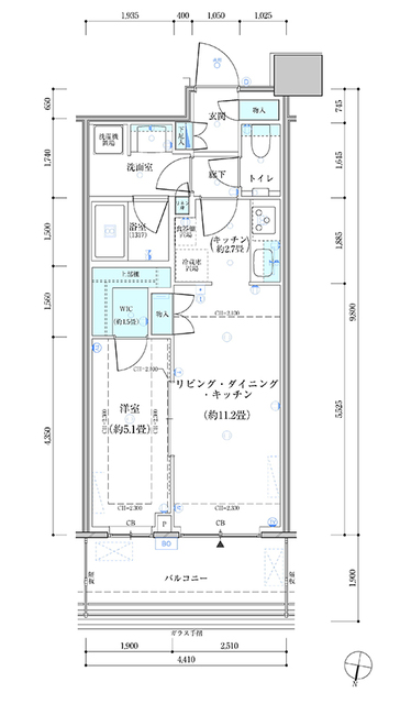 10階の間取り図