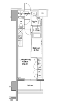 6階の間取り図