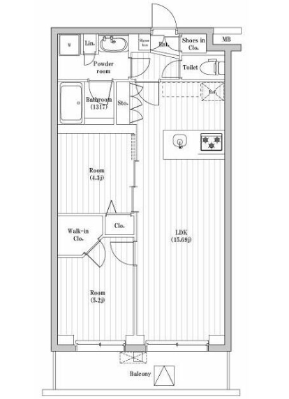 5階の間取り図