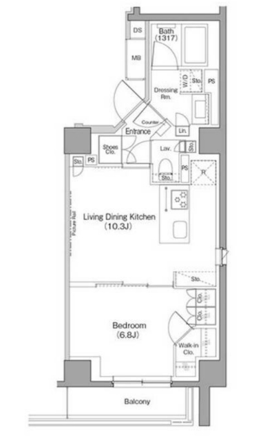 4階の間取り図