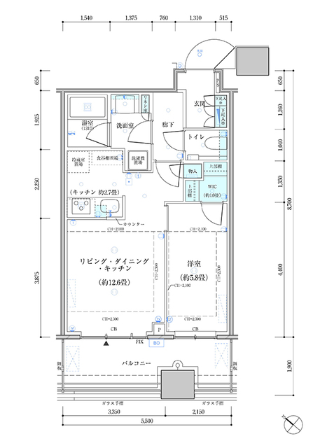 9階の間取り図
