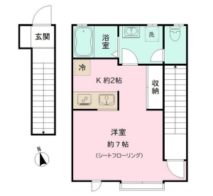 2階の間取り図