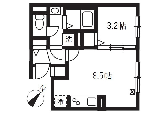 4階の間取り図