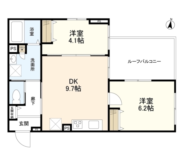 4階の間取り図