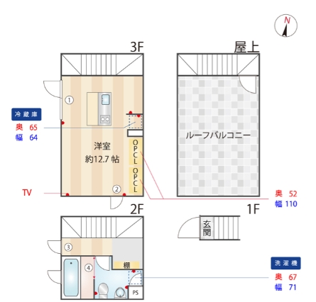 間取りもオシャレですね♪