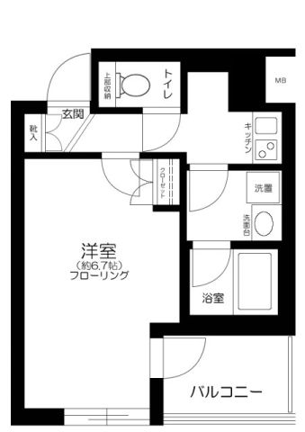 4階の間取り図