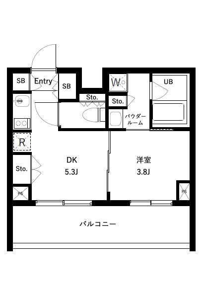 4階の間取り図