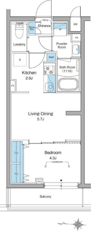 2階の間取り図