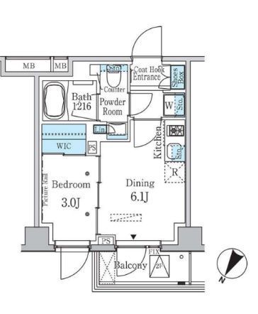 2階の間取り図