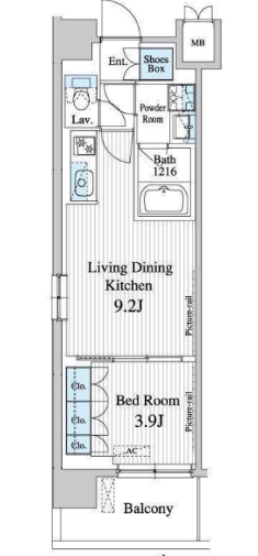 3階の間取り図