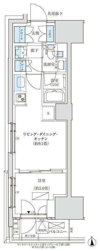 7階の間取り図