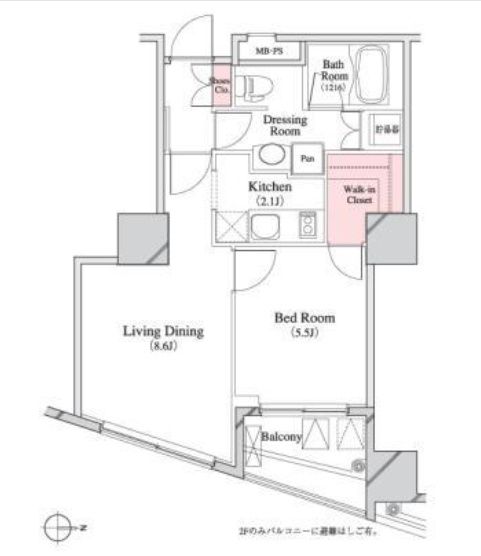 6階の間取り図