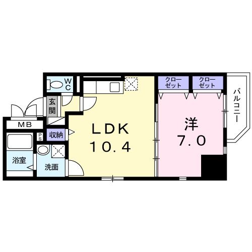 8階の間取り図