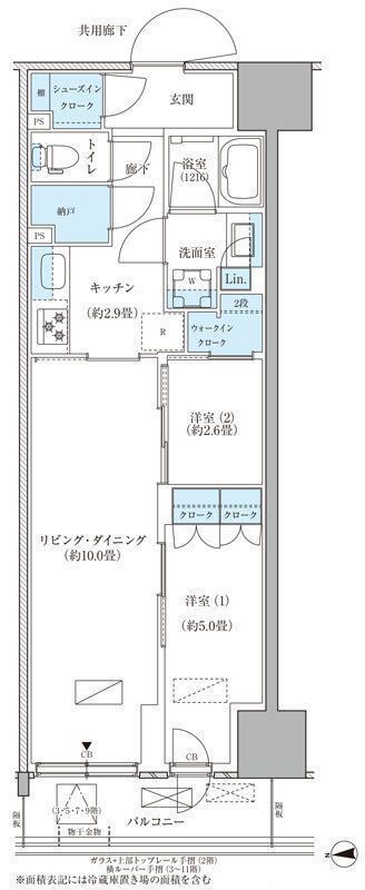2階の間取り図
