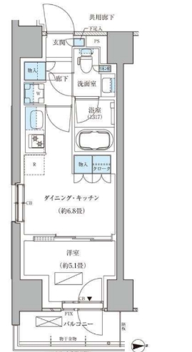 8階の間取り図