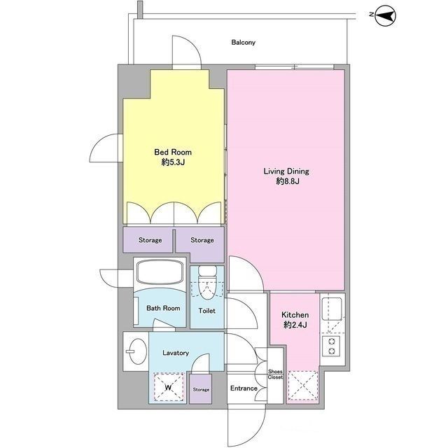 2階の間取り図