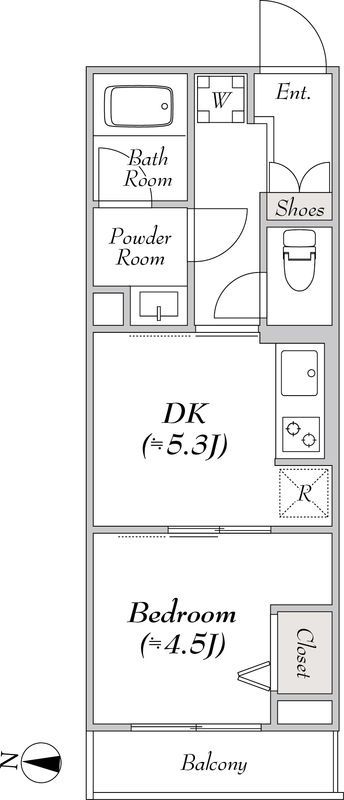 4階の間取り図