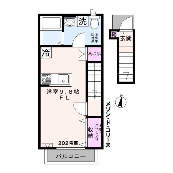 2階の間取り図