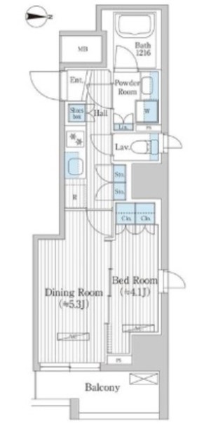 2階の間取り図