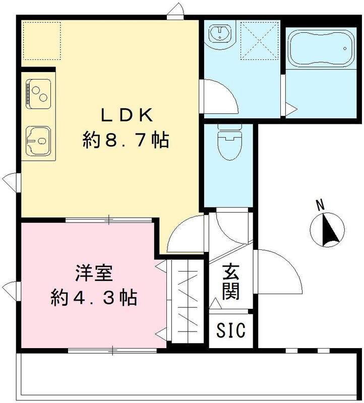 2階の間取り図