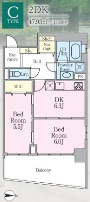 2階の間取り図