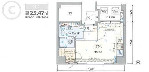 6階の間取り図