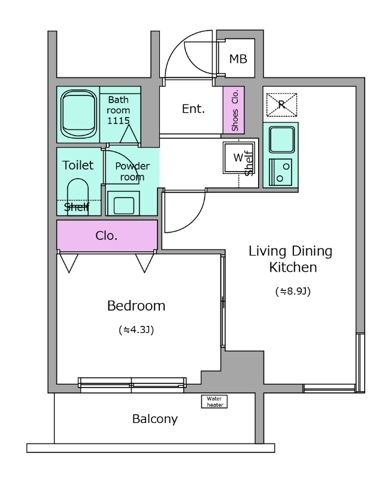 6階の間取り図
