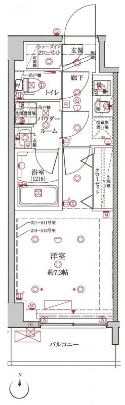 4階の間取り図
