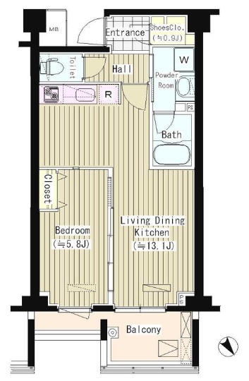 2階の間取り図