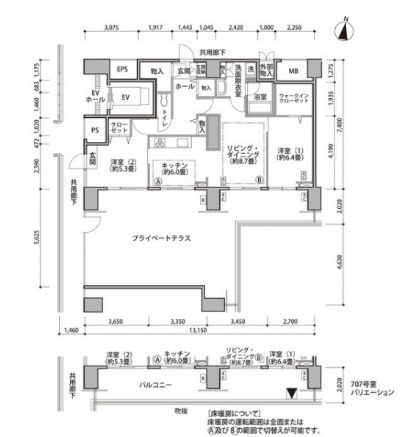 7階の間取り図
