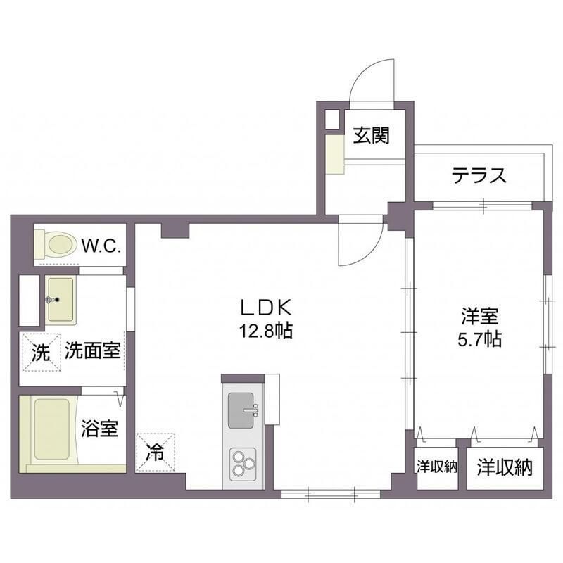 1階の間取り図