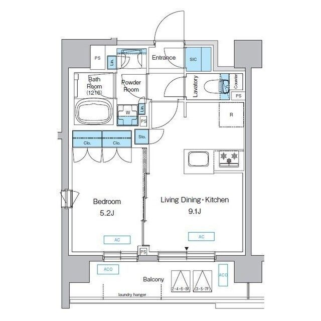 2階の間取り図