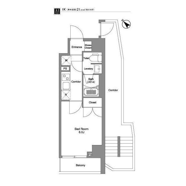 8階の間取り図