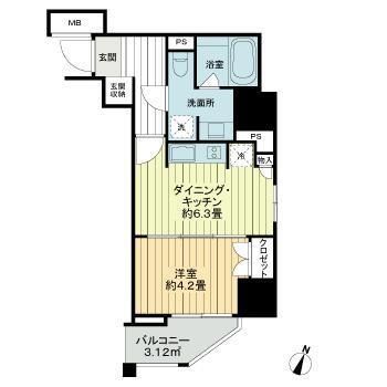 4階の間取り図