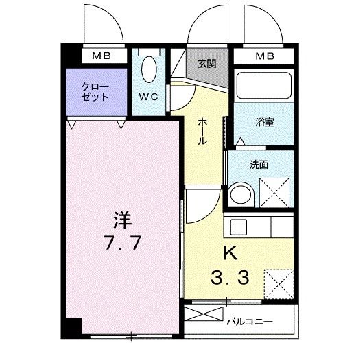 2階の間取り図