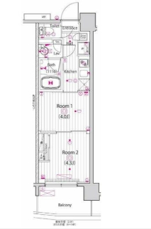 4階の間取り図