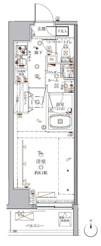 13階の間取り図