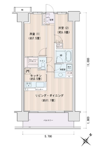 9階の間取り図