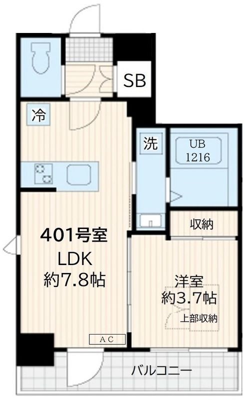 4階の間取り図