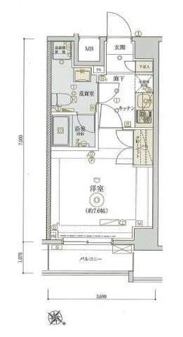 7階の間取り図
