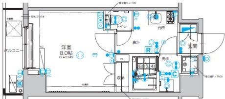 4階の間取り図