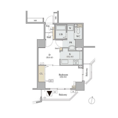 5階の間取り図